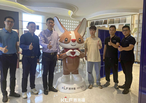 热烈欢迎中国建博会领导一行莅临k8凯发官网科技股份有限公司参观指导！